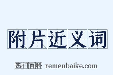 附片近义词是什么意思的图片